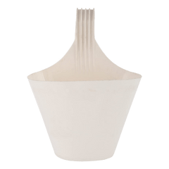 Single Hook Plastic Pot White
