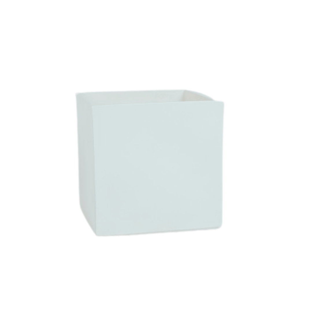 CUBO - Polymer Planter White / 12 Inch