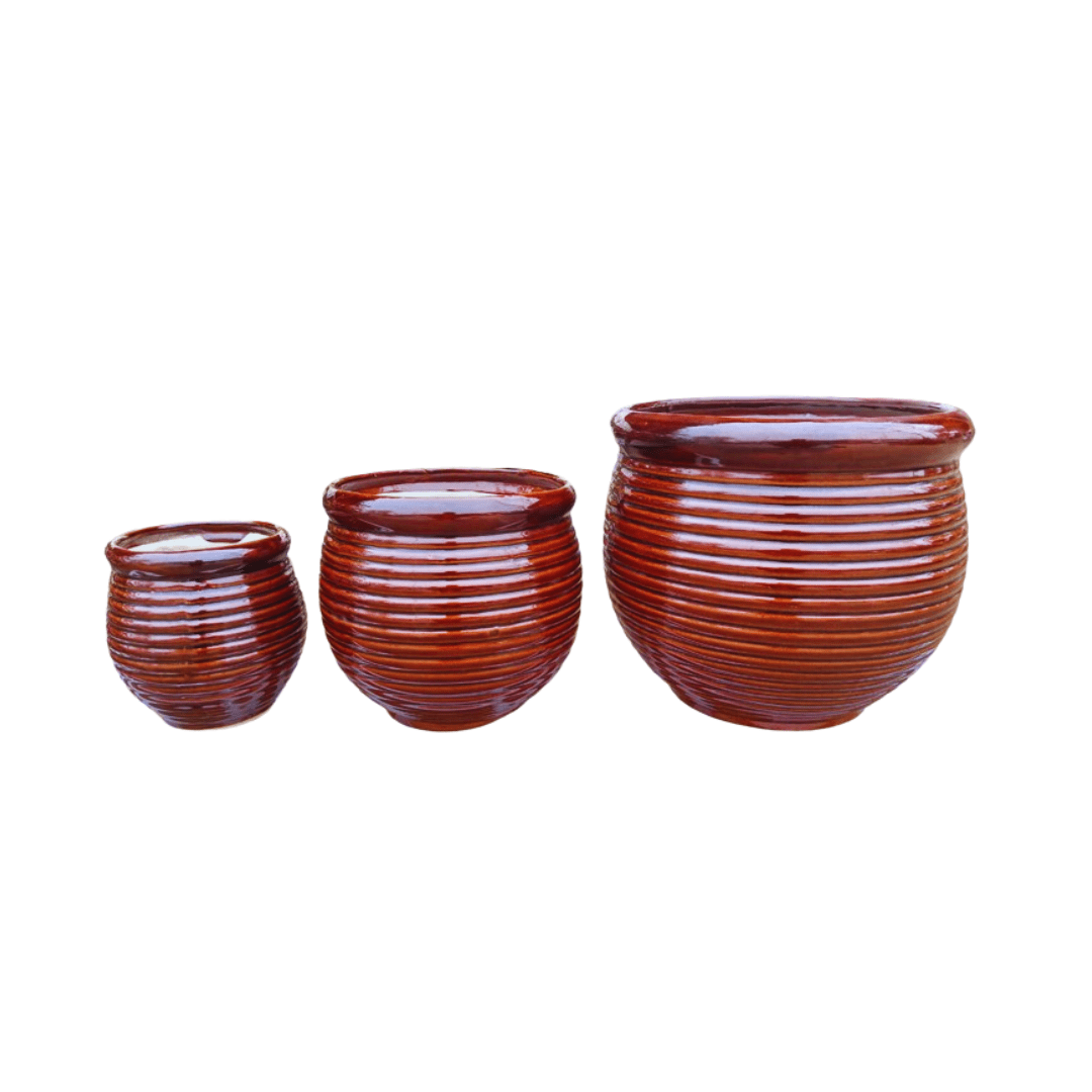 Double Glaze Ceramic Pot