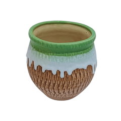 Genda Ceramic Pot Fancy Pattern 6 Inch