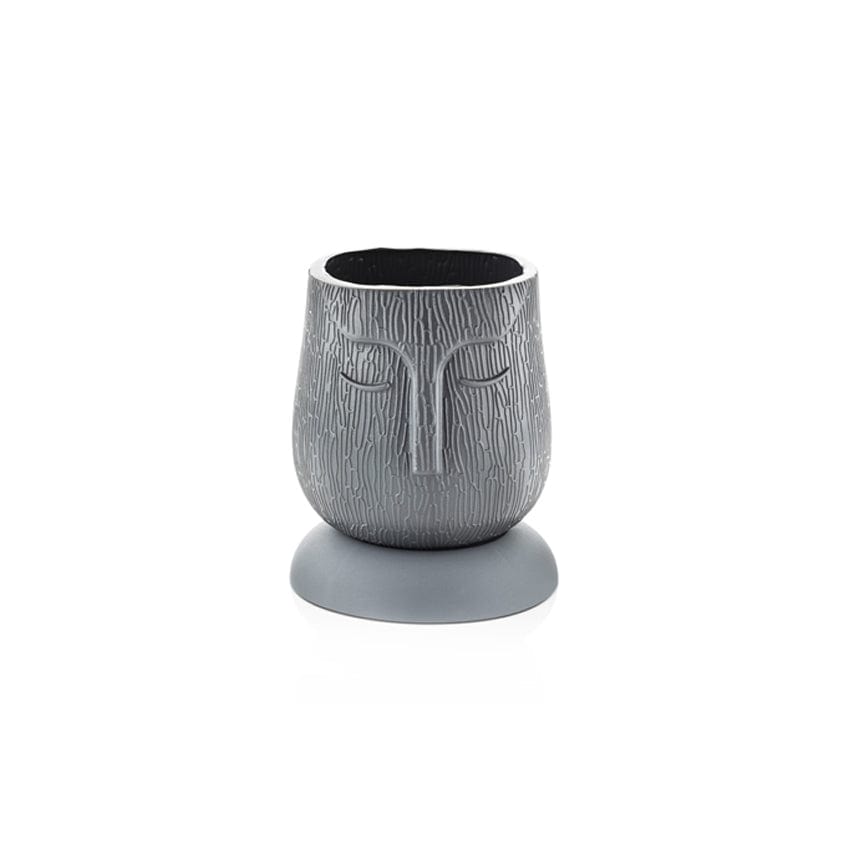 FACE KRAFT - With Smart Bottom Tray Self Watering Pot - 6 Inch Grey