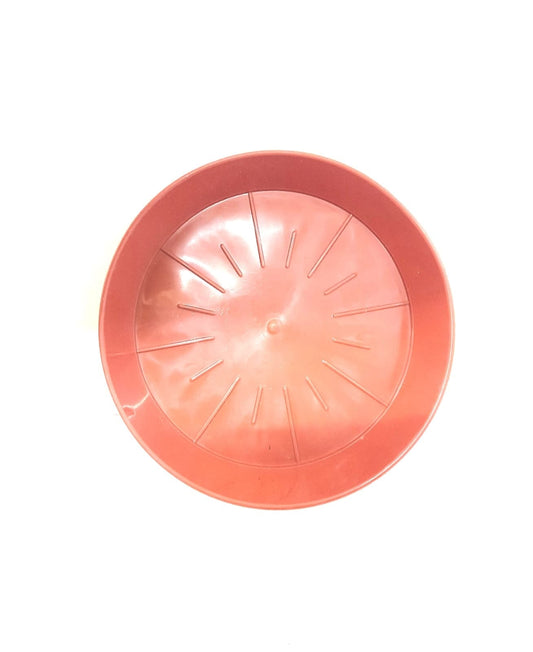 Plastic Planter Plate 4 Inch / Brown