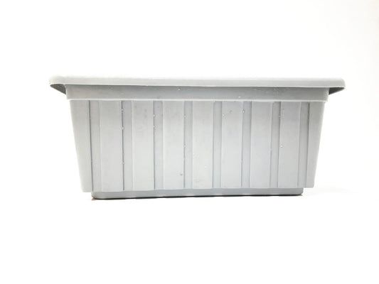 Rectangle Plastic Pot - Multicolor 14 Inch / Grey