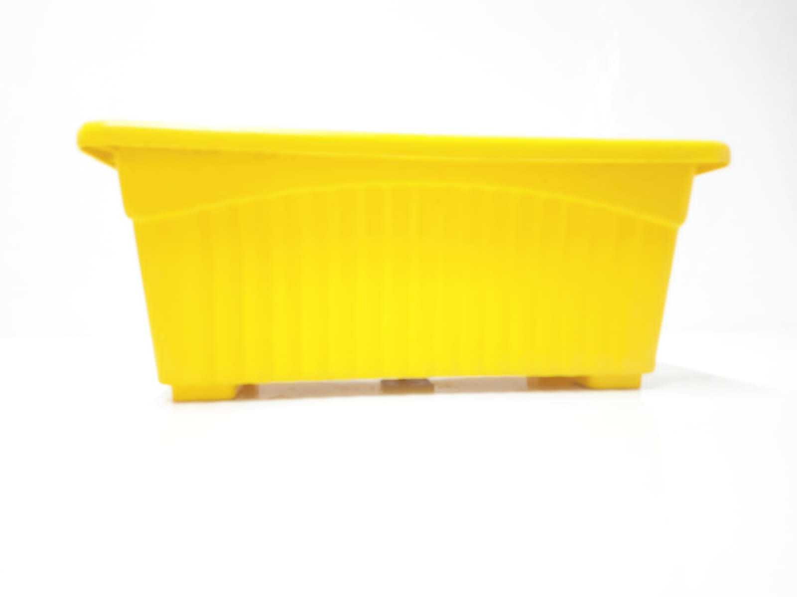 Rectangle Plastic Pot - Multicolor 14 Inch / Yellow
