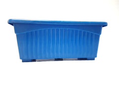 Rectangle Plastic Pot - Multicolor 14 Inch / Blue