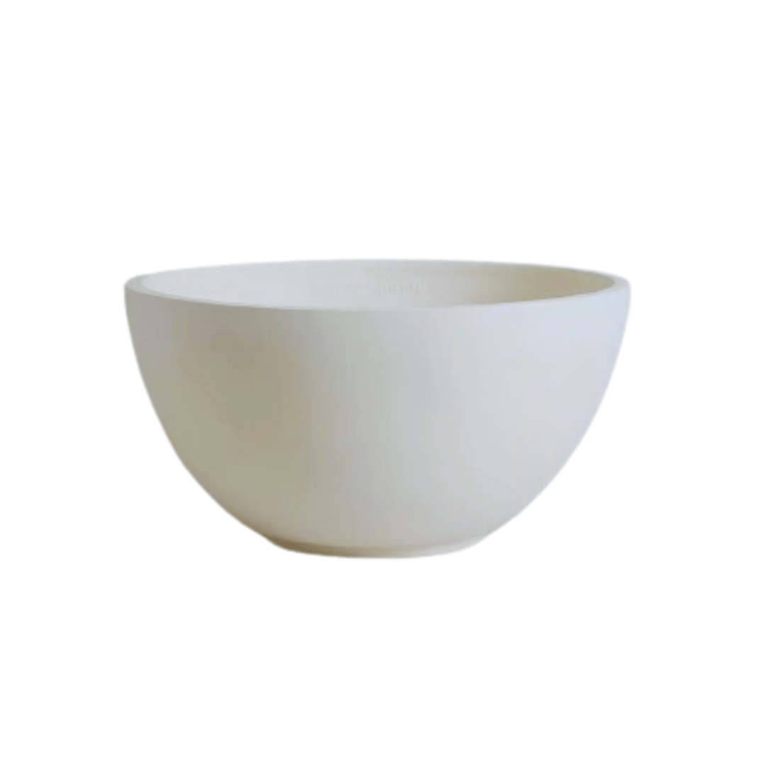 KTR Bowl Polymer Planter White / 14 Inch