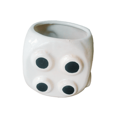 Ludo Shaped - Ceramic Pot 4 Inch