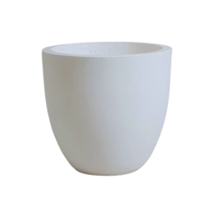 P Cup Round - Polymer Planter White / 12 Inch
