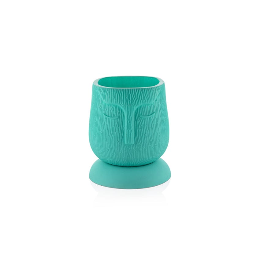 FACE KRAFT - With Smart Bottom Tray Self Watering Pot - 6 Inch Peacock Green