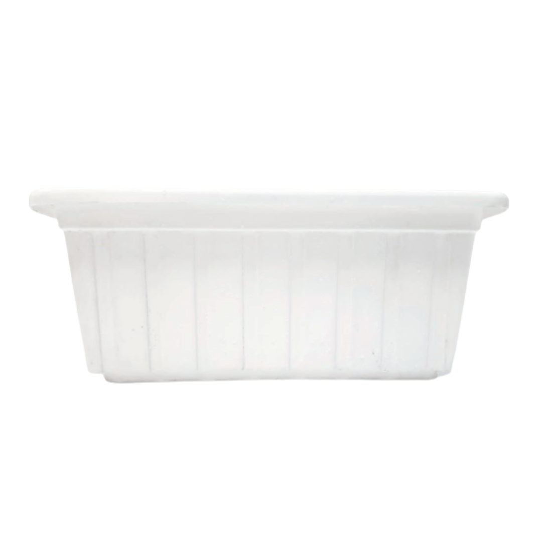 Rectangle Plastic Pot - Multicolor 14 Inch / White