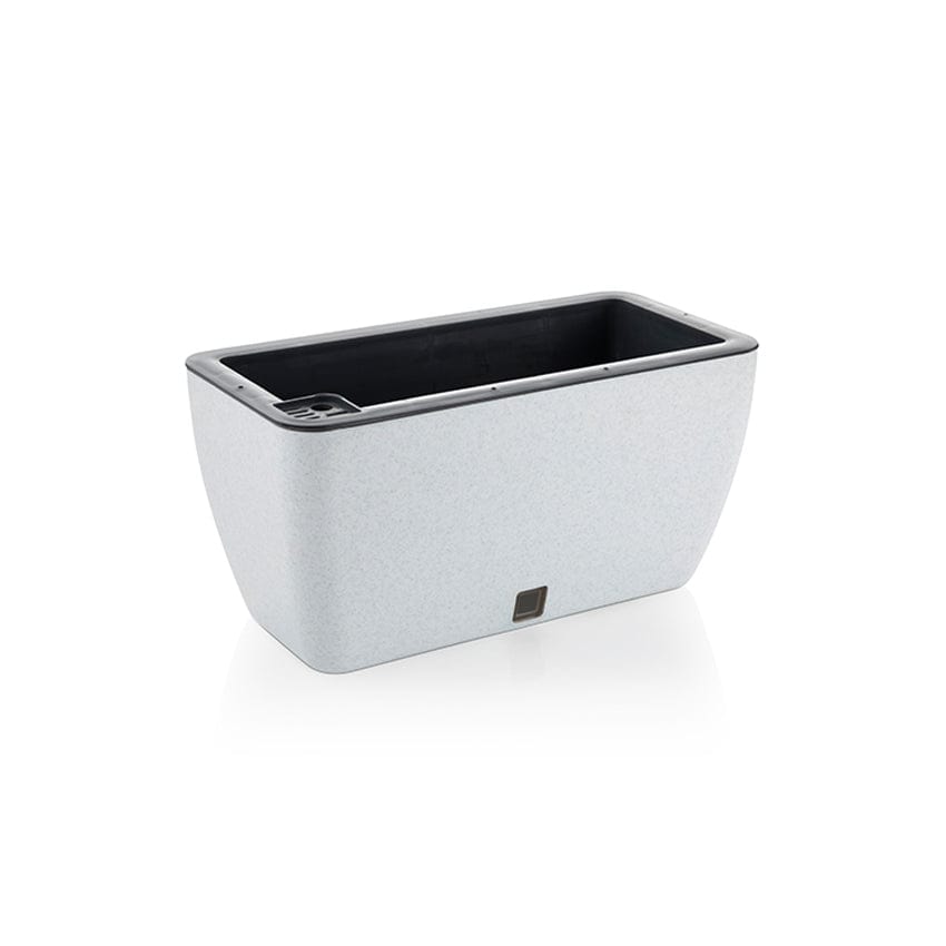 RECTA - Self Watering Pot Recta - Small (8*4*4) / Stone White