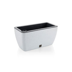 RECTA - Self Watering Pot Recta - Small (8*4*4) / Stone White