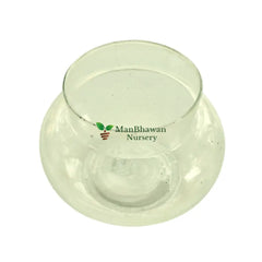 Matki Glass Pot / Round Glass Vase 2 Inch
