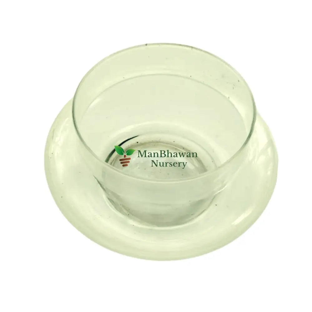 Matki Glass Pot / Round Glass Vase 3 Inch