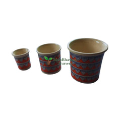 Mughal Style Painting - Ceramic Pot