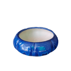 Pehal Bowl Pot - Flow Design Ceramic Pot 6 Inch / Blue