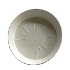 Plastic Planter Plate 4 Inch / White