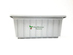 Rectangle Plastic Pot - Multicolor 14 Inch / Grey