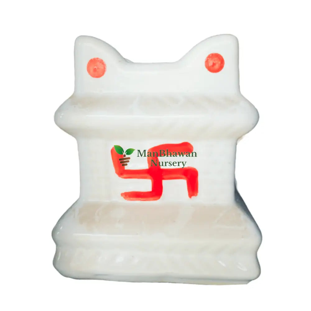 Swastik Planter - Tulsi Ceramic Pot 5 Inch