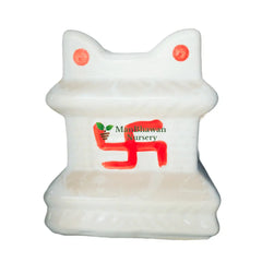 Swastik Planter - Tulsi Ceramic Pot 5 Inch