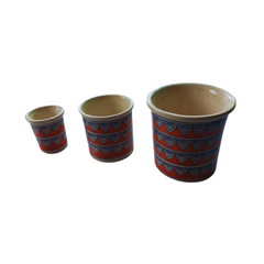 Mughal Style Painting - Ceramic Pot