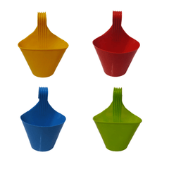 Single Hook Plastic Pot