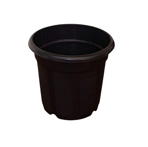 Black Plastic Planter Five Pot Combo - 10 Inch Size