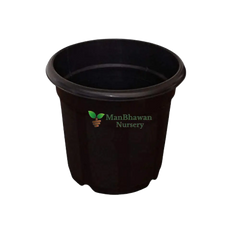 Black Plastic Planter Five Pot Combo - 10 Inch Size