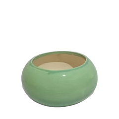 Green bowl shapped ceramic pot, new premium bowl shaped ceramic pot, ceramic pot online