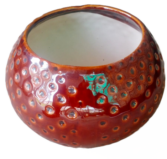 Round Planter Dot Ceramic pot